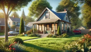 Well-maintained single-family home in a quiet North Carolina neighborhood, showing curb appeal and residential setting