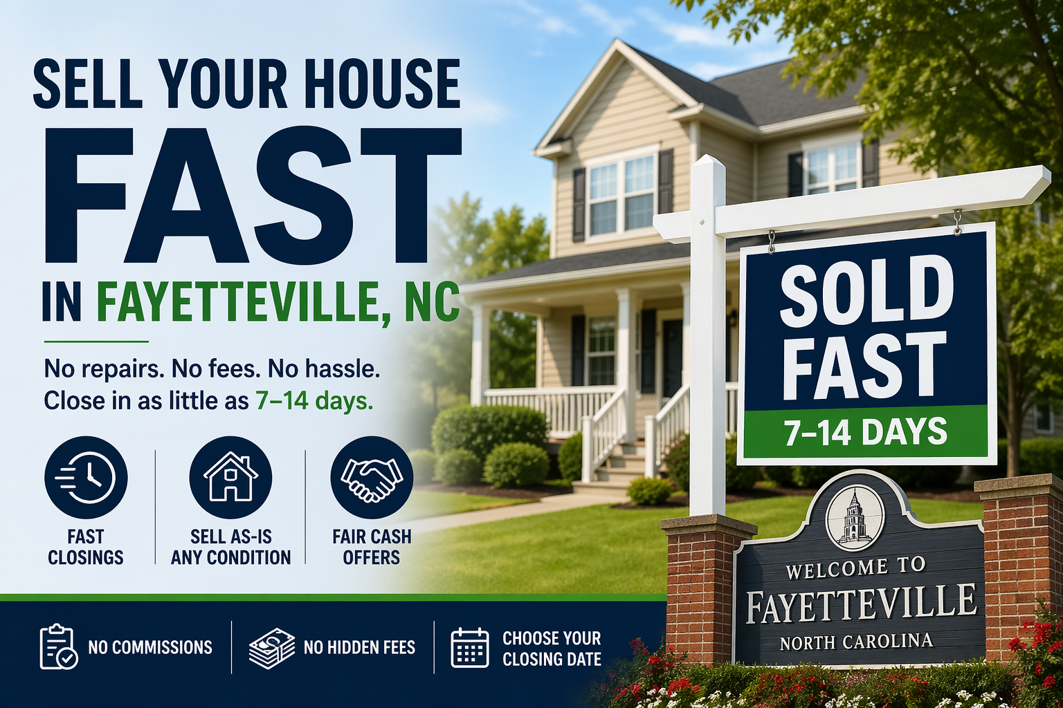 How to sell your house fast in Fayetteville NC with simple options and local housing overview